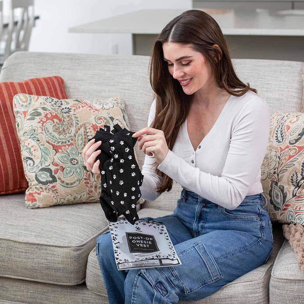 Cat Onesie for After Surgery Care - Breathable Male Female Post Surgical Recovery Suit Vest for Cats with Abdominal Wounds or Skin Issues - Soft Washable Protective Medical Clothing for Pets view 7