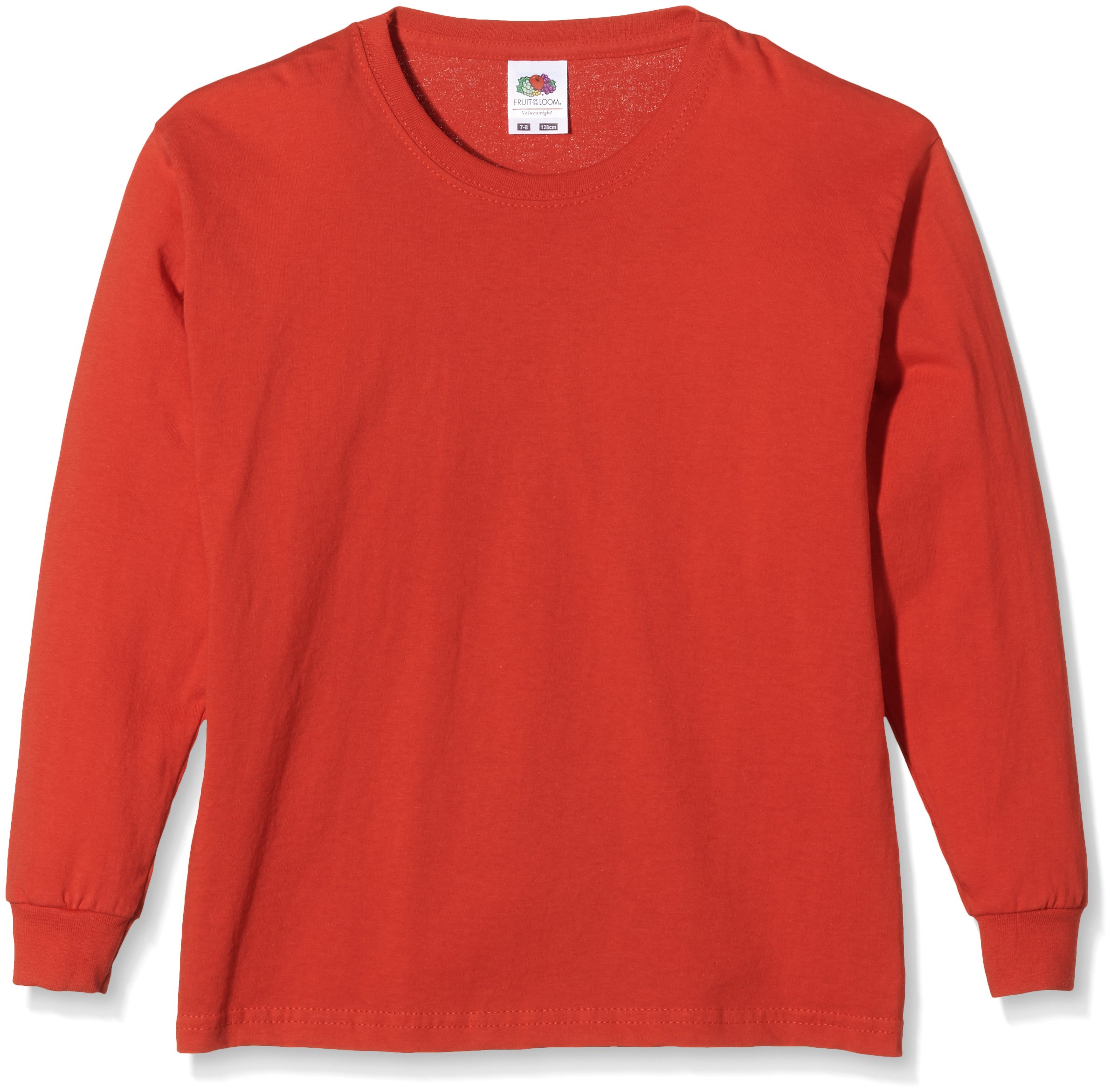 Fruit of the Loom Mädchen T-Shirt SS019B, Rot (Red), 14-15 Jahre