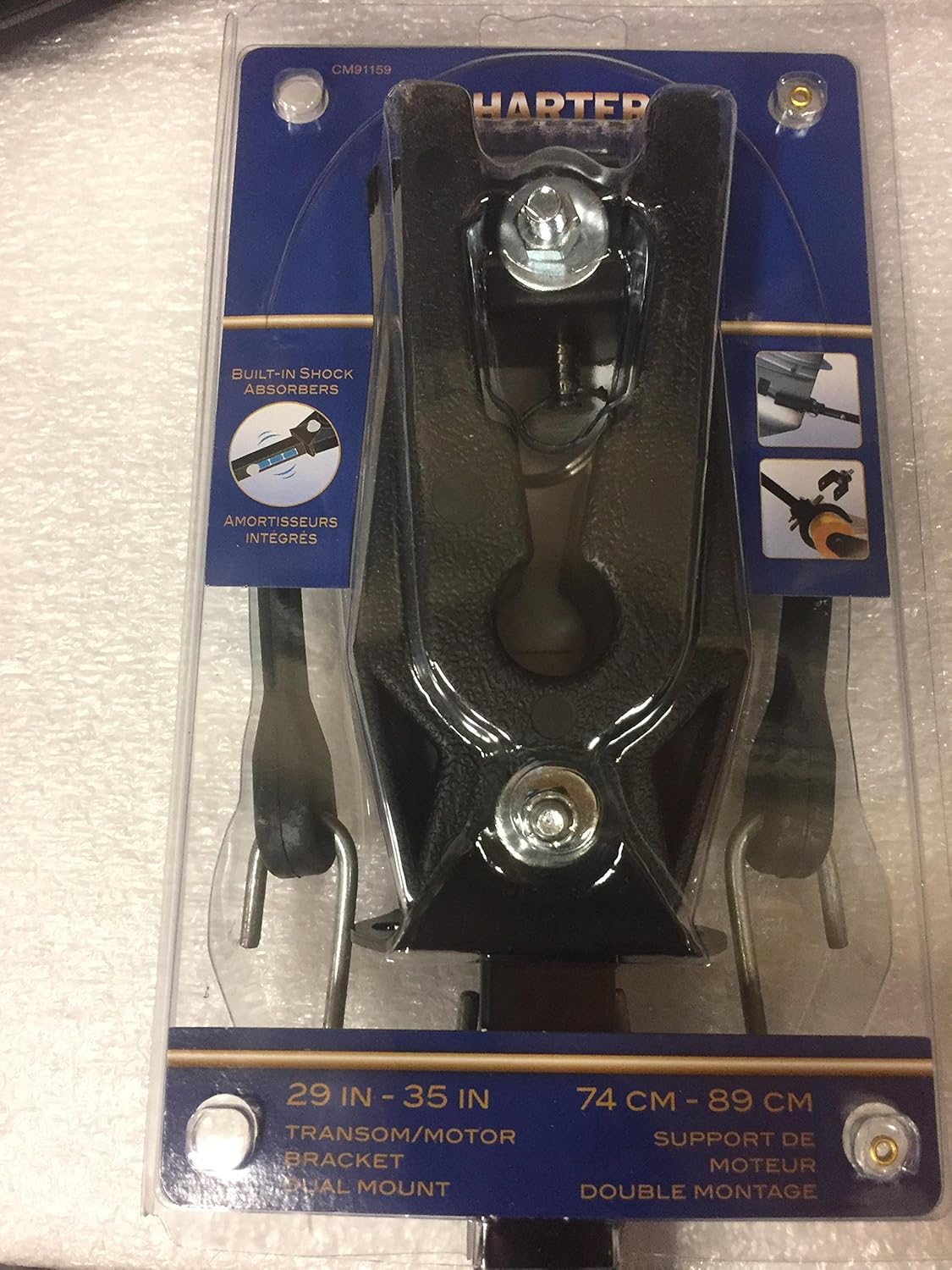 Charter Marine Transom Motor Bracket Dual Mount 29in35in