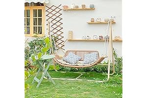 Purple Leaf 3 Seat Deluxe Outdoor Patio Porch Swing: Luxury Relaxation for Your Outdoor Oasis