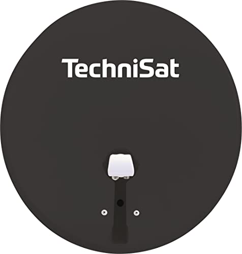 TechniSat TECHNITENNE 60 Satelliten-Schüssel für 2 Teilnehmer (60 cm digital Sat Anlage,...