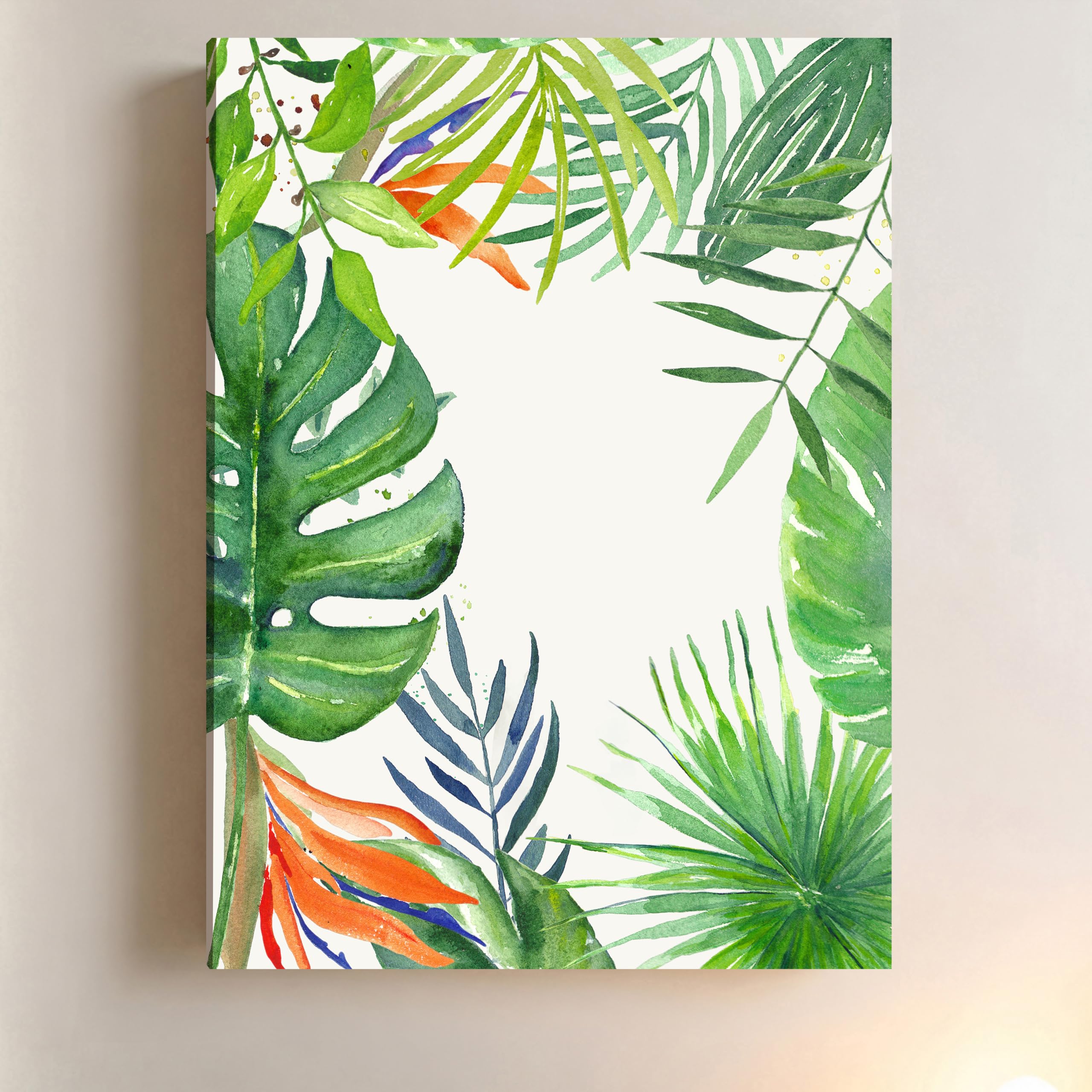 Textured Floral Canvas Art - Nature Wall Decor -31