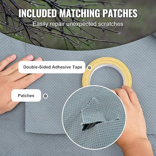 Miniatura 6 de VEVOR Funda para remolque de viaje, cubierta de caravana de 30 a 32 pies, cubierta de tela no tejida de 4 capas, impermeable, resistente al viento y