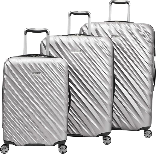 review Ricardo Mojave Hardside 3-Piece Set in Platinum and Free Travel Kit