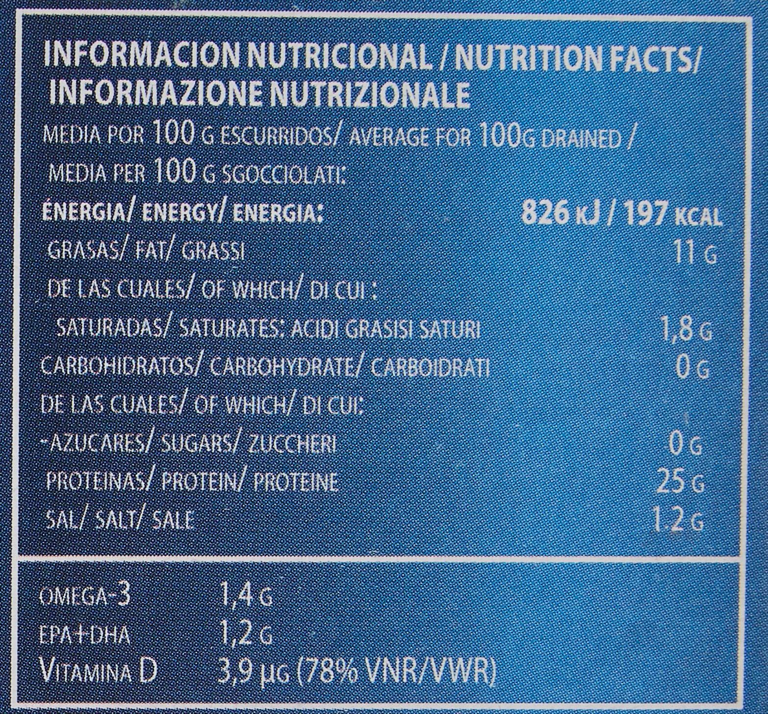 Campeador, Filetti di sgombro igp al naturale bio, 120g