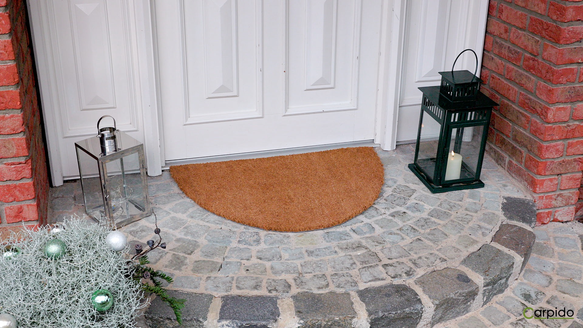 Paillasson Extérieur En Noix De Coco Antidérapant - Tapis D'Entrée Naturel