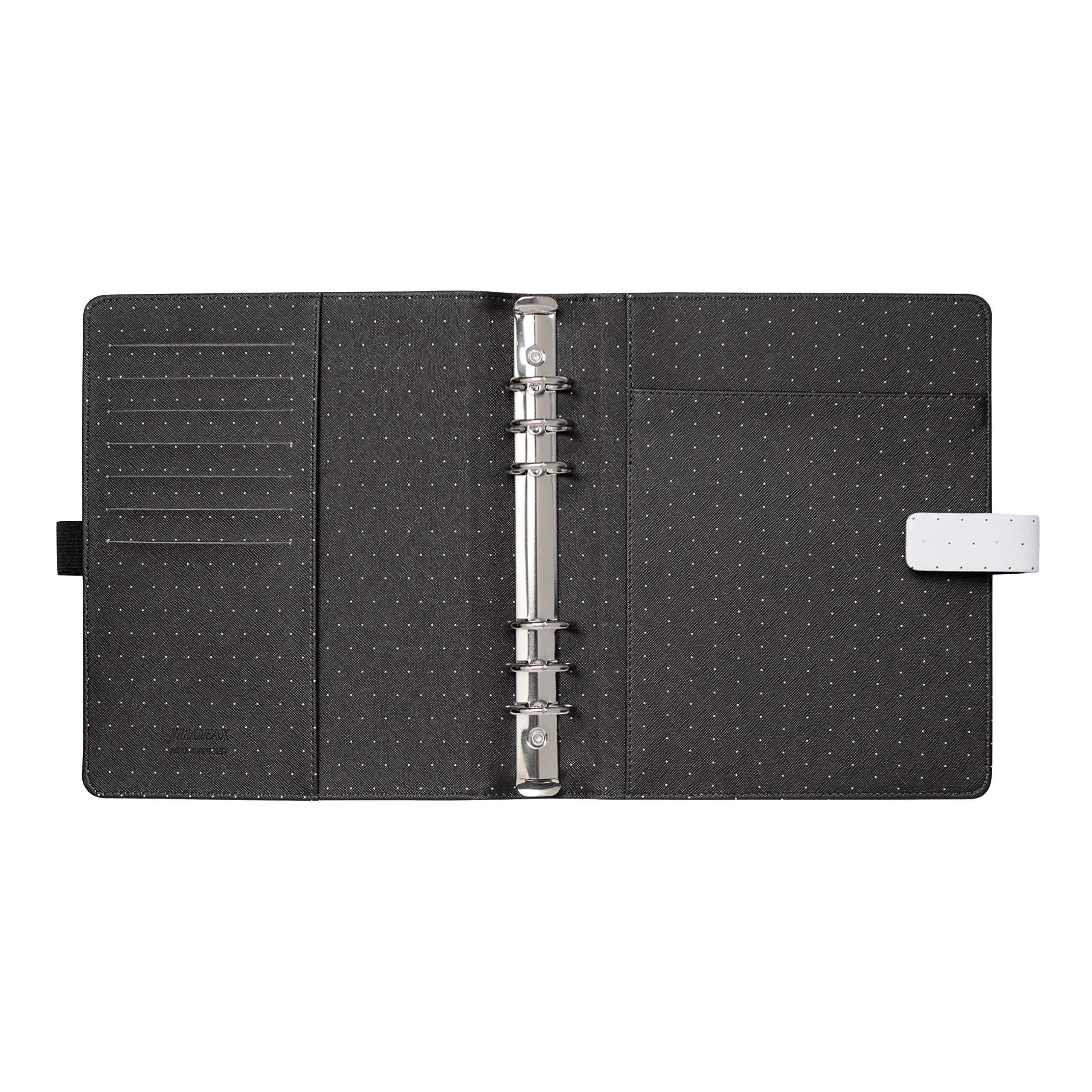 Filofax Moonlight Organizer, formato A5, bianco – sei anelli, agenda settimanale multilingue, calendario 2023 (C022652-23)