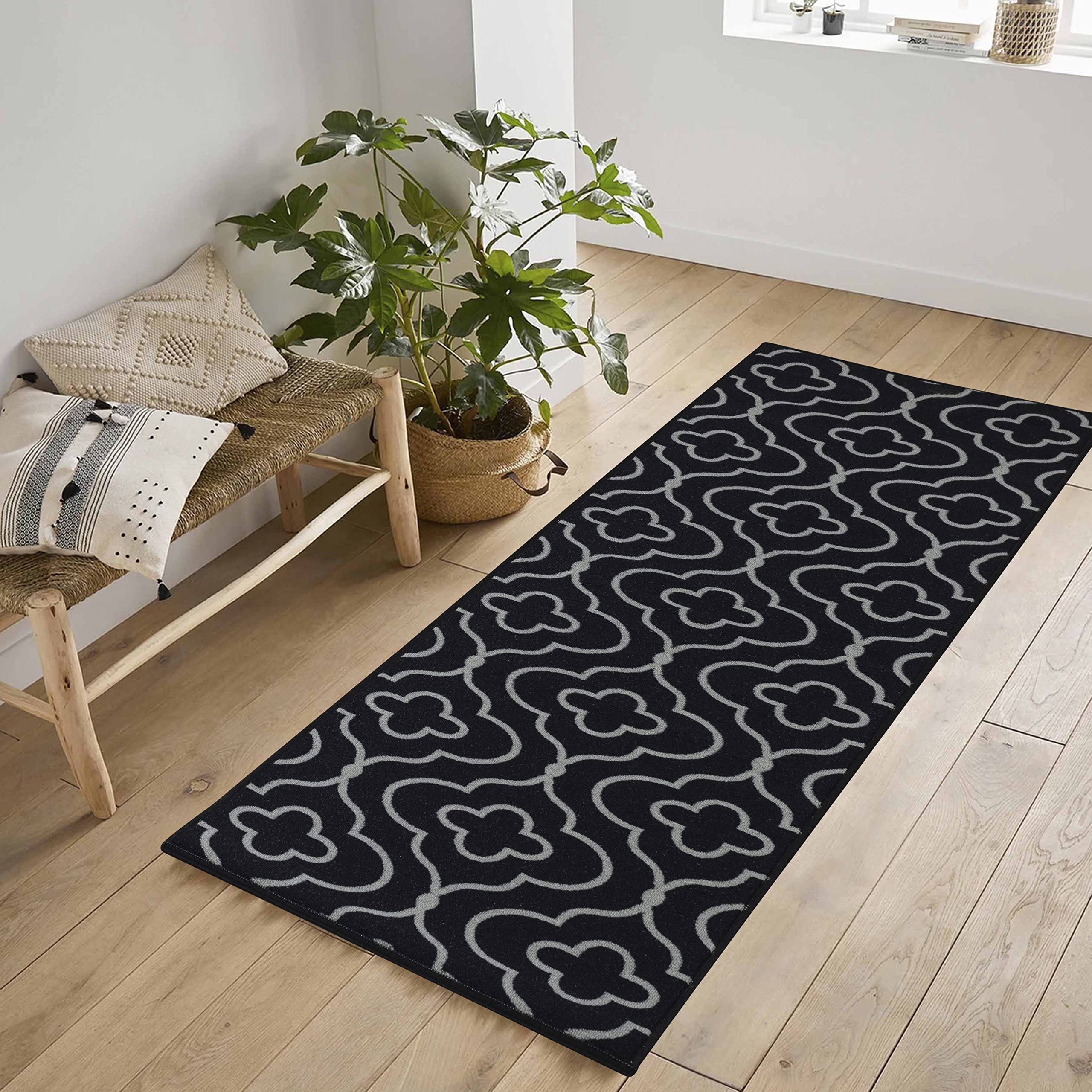 Washable Door Mat Kitchen Mats Non Slip Geometrical Design Hall Runner- Indoor Door Mat - Hallway-Passage Corridor Doormats - Floor Mat — view 57
