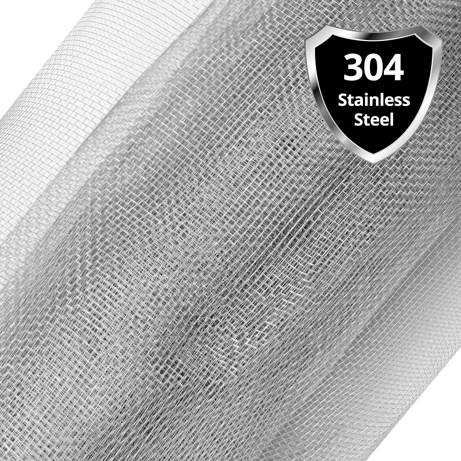 QWORK® Malla de alambre de 304 acero inoxidable, malla mosquitera metalica de 1.2 mx 3 m, malla de alambre de malla fina, diámetro del alambre: 0.15 mm, tamaño de malla 1.3 mm