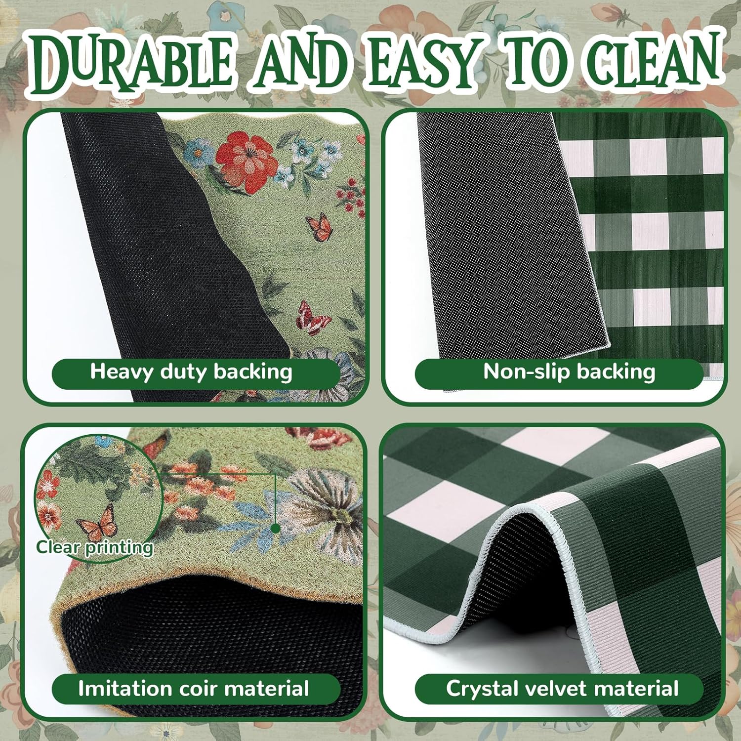 東リ 児玉清 切り絵マット TOM4058 60×90cm【北欧インテリア/サンタクロース】☆ - 北欧ラグ・おしゃれなカーテン・人気インテリア収納通販  | Puolukka クリスマスドアマットコンボセット 100%コココイアウェルカムデコマットと28×40インチ グリーンとホワイトの格子柄ラグ クリスマ