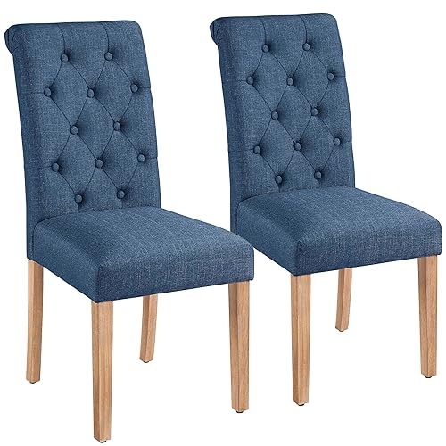 Dining Chairs Set of 2 Fabric Upholstered Dining Room Chairs