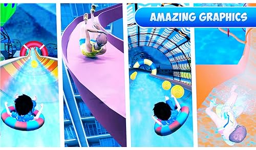 Slippery Water Slide : Fun Aqua-Park Race Adventure 3D