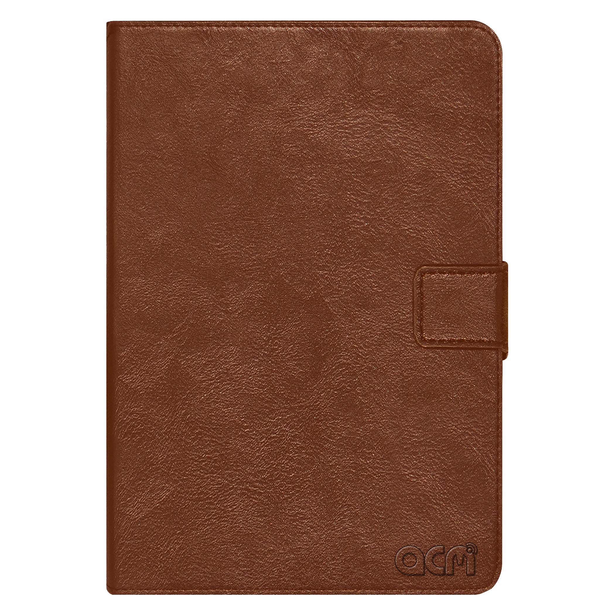 Acm Multi Protective Leather Flip Case with Viewing Stand Compatible with Realme Pad X Tab Cover Golden Brown