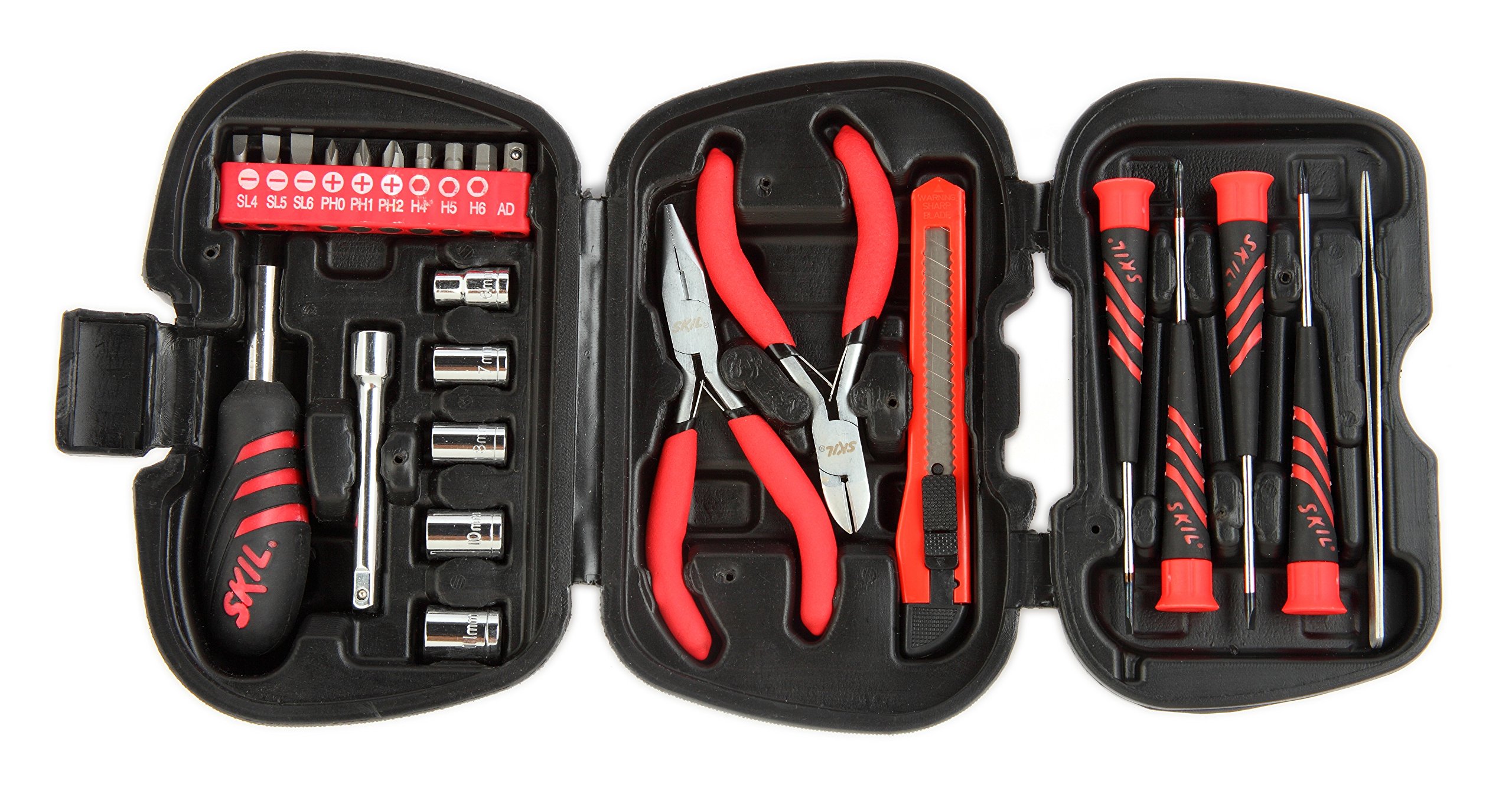 Skil 25 Piece Mini Hand Tool Set (Red and Black