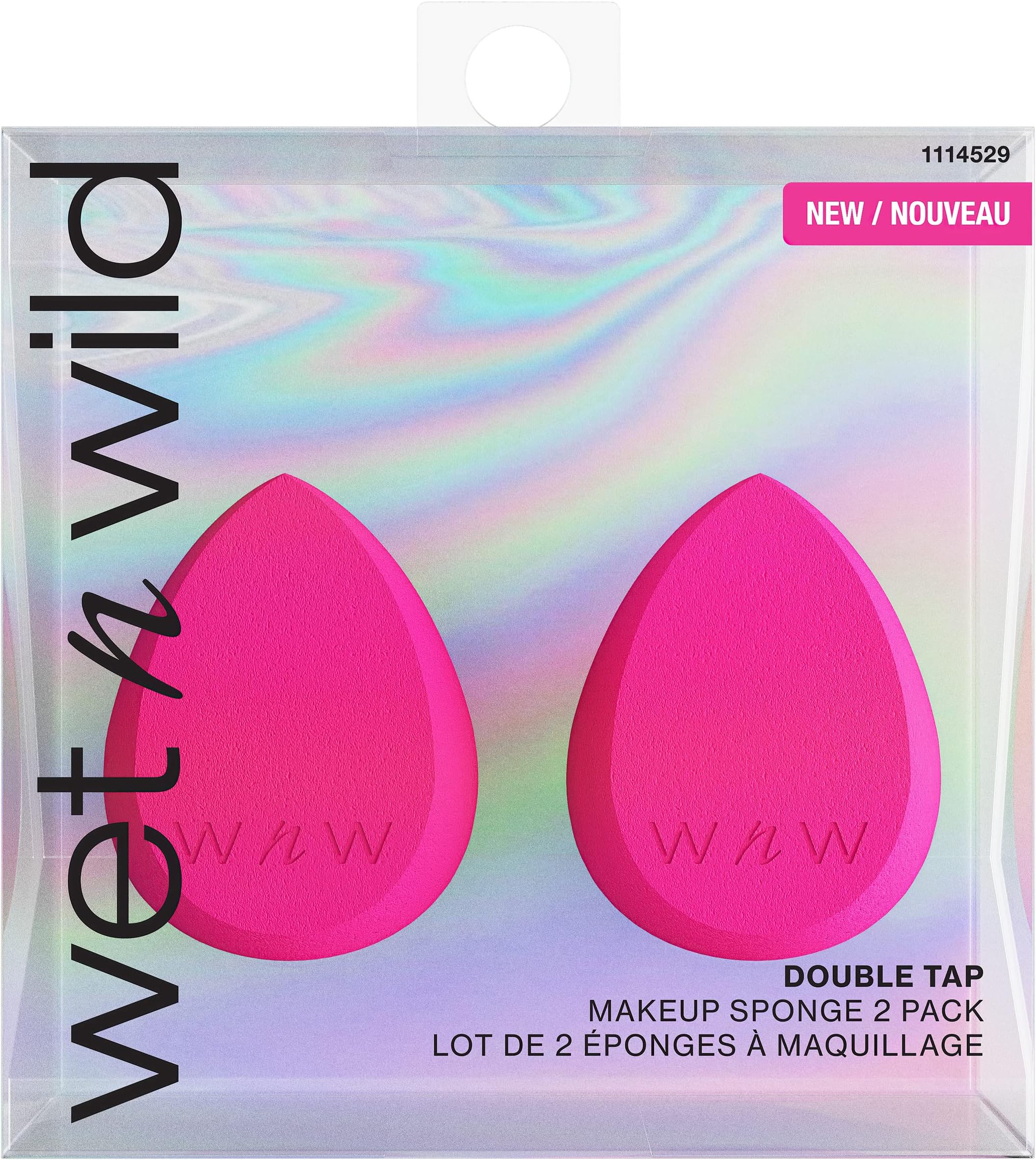 Wet n Wild Double Tap Makeup Sponge Set, Foundation Blending Beauty Sponge Flawless for Liquid, Cream, and Powder Dry and Wet Blender Make Up Use Vegan, Cruelty Free