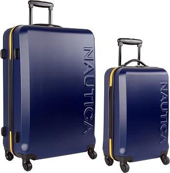 Amazon.com: Nautica Hardside Carry On Equipaje-20 pulgadas Spinner Ruedas  Maleta, Azul Marino/Amarillo), 2694P13 : Ropa, Zapatos y Joyería