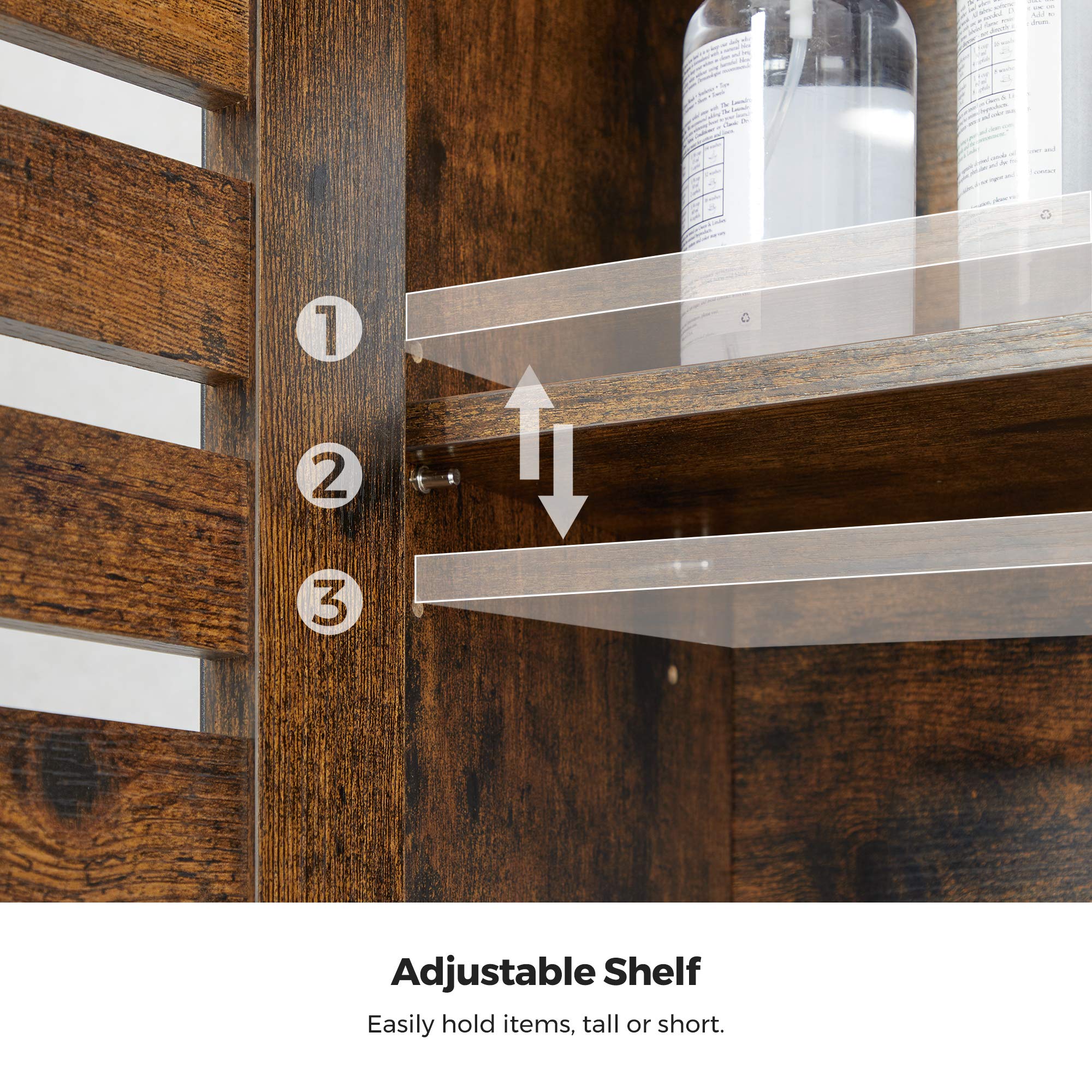 VASAGLE COBADO OverTheToilet Storage, Bathroom Organizer