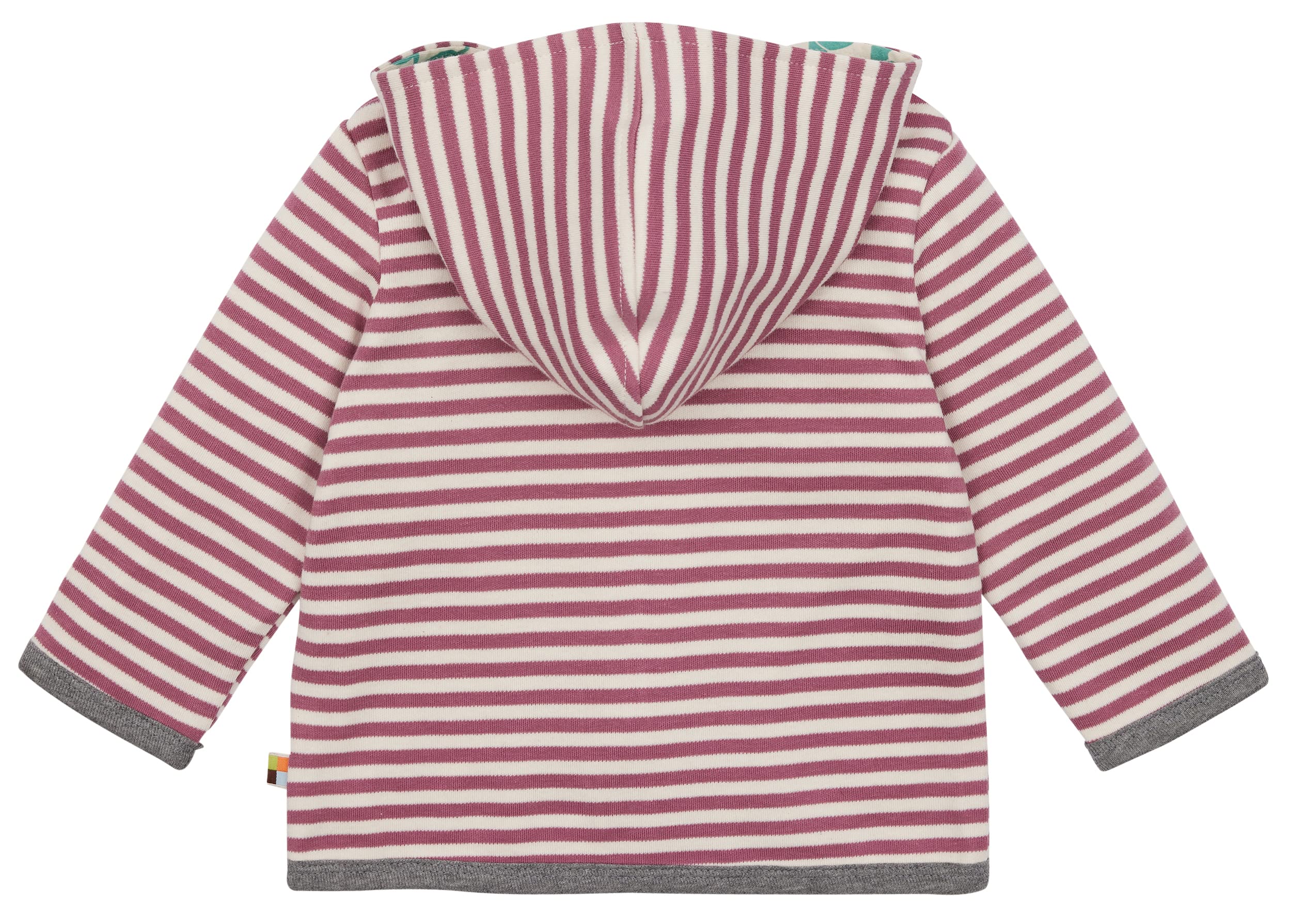 loud + proud Unisex Baby Wendejacke Ringel, Gots Zertifiziert Wendejacke (1er Pack)
