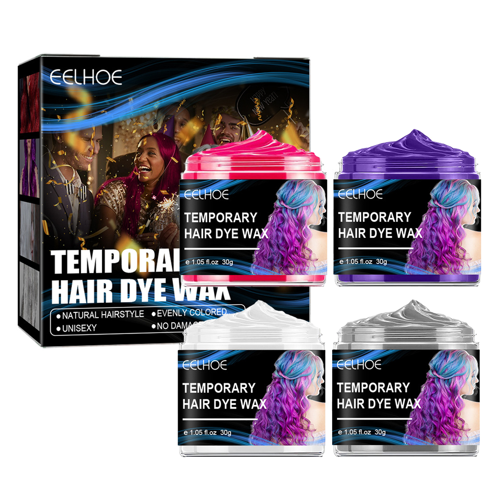 Amazon.com : Joyeee Temporary Hair Color Wax, Easy Washable One