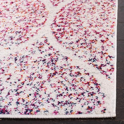 Miniatura 4 de SAFAVIEH Madison Collection MAD604R - Alfombra Glam Ogee Trellis envejecida, no desprende pelusa, para sala de estar, comedor y dormitorio, 10 x 14