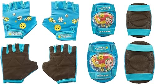 Miniatura 5 de Titan Bicicleta BMX de princesa floral para niñas con ruedas de entrenamiento de 16 pulgadas con cesta de utilidad y serpentinas