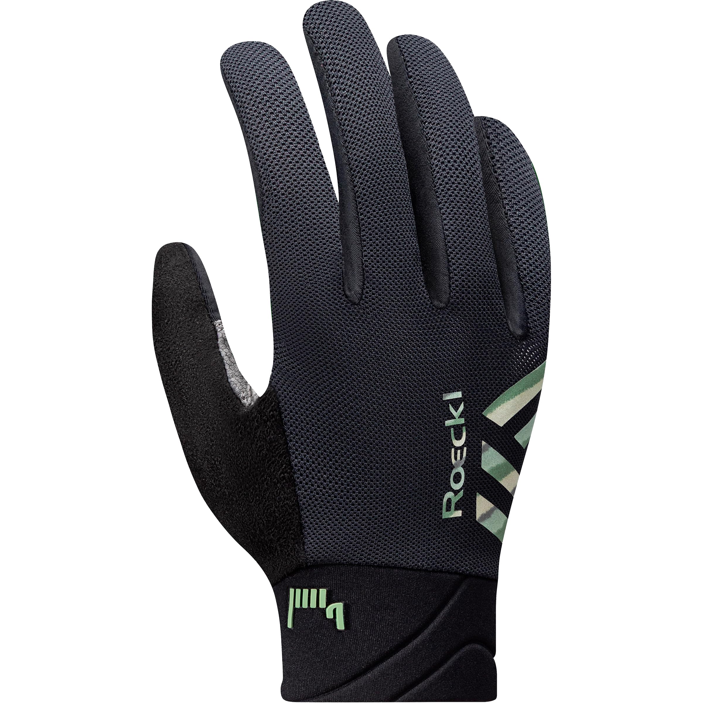 Roeckl Morgex 2 Fahrrad Handschuhe lang schwarz/grün 2026: Größe: 8.5
