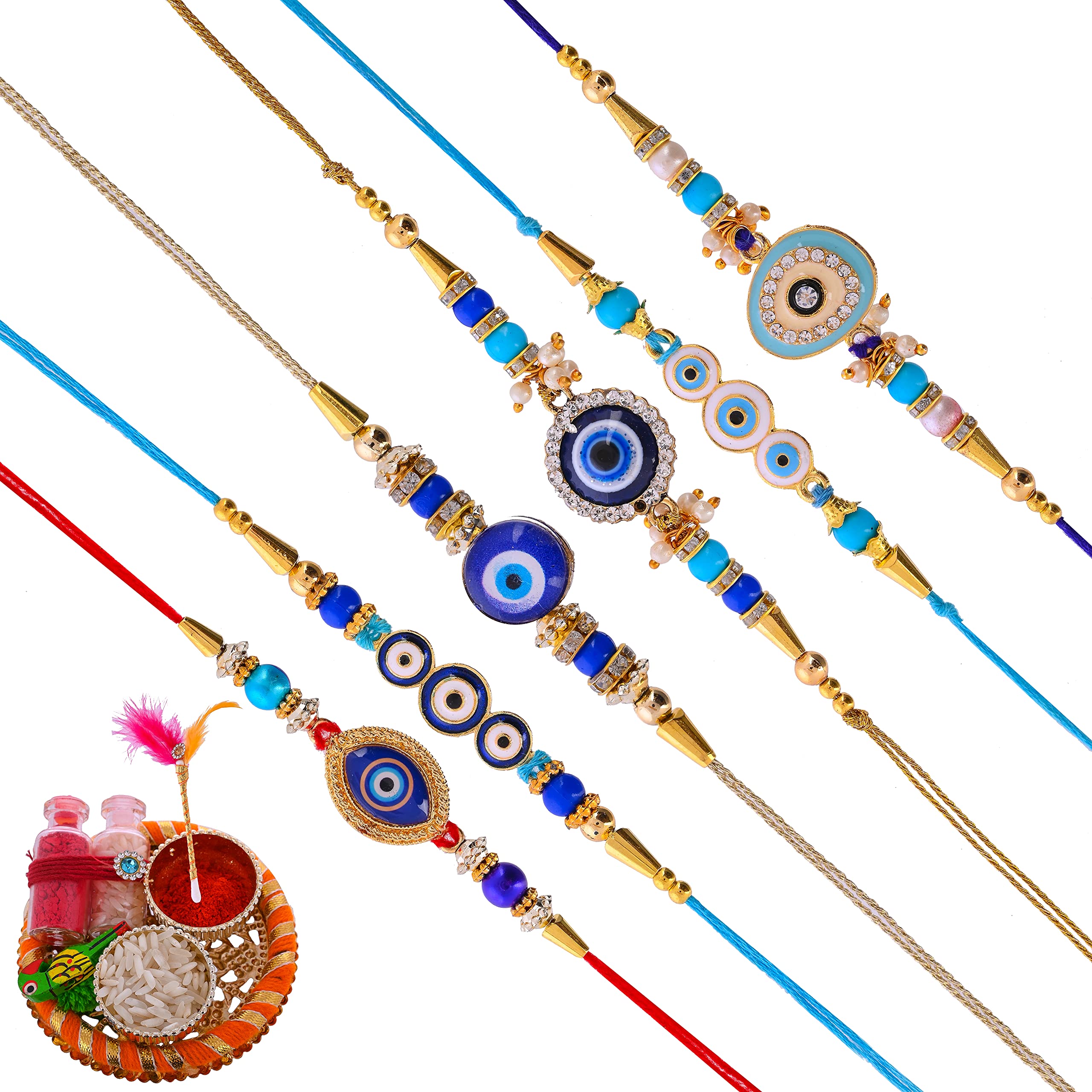 perpetual Evil Eye Rakhi For Brother And Bhabhi - Celebrate the Festival of Love with Rakhi Gift Sets For Kids, Brothers & Bhabhis. (B0B4N5N3JM) Amazon Price History, Amazon Price Tracker
