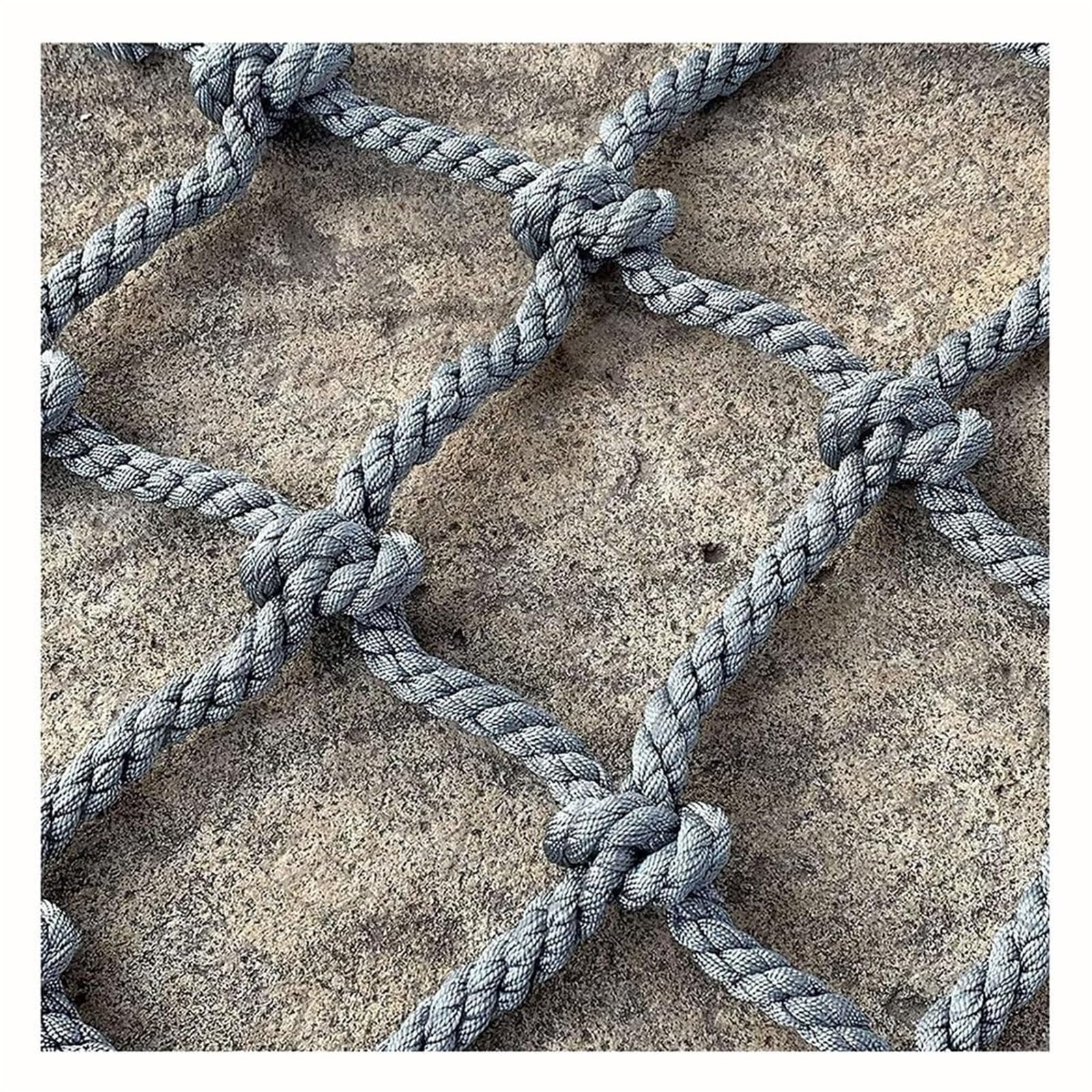 safety net Jute Hemp Rope Nets for Safety & Decorative,Rope Ladder for Kids Versatile Ropes NetTree House Climbing railings(2 * 4m)