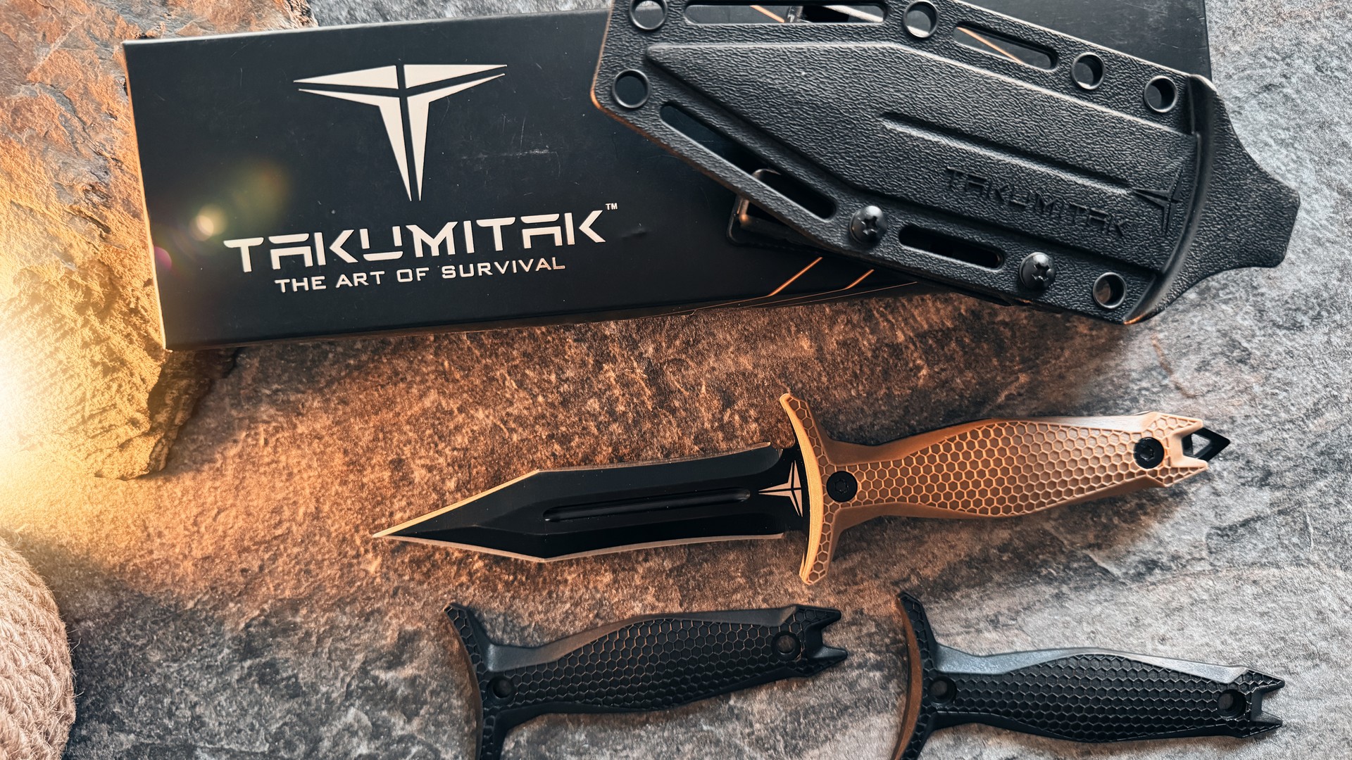 Amazon.com : TAKUMITAK Hunting Tactical Survival Knife 9