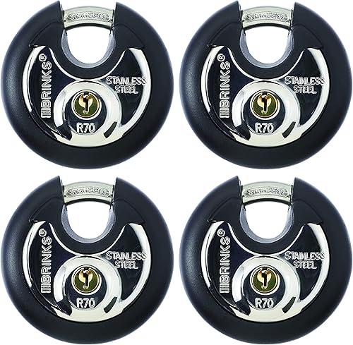 Brinks 673-70401, bloqueo de disco, paquete de 4 unidades (todos con la misma llave)