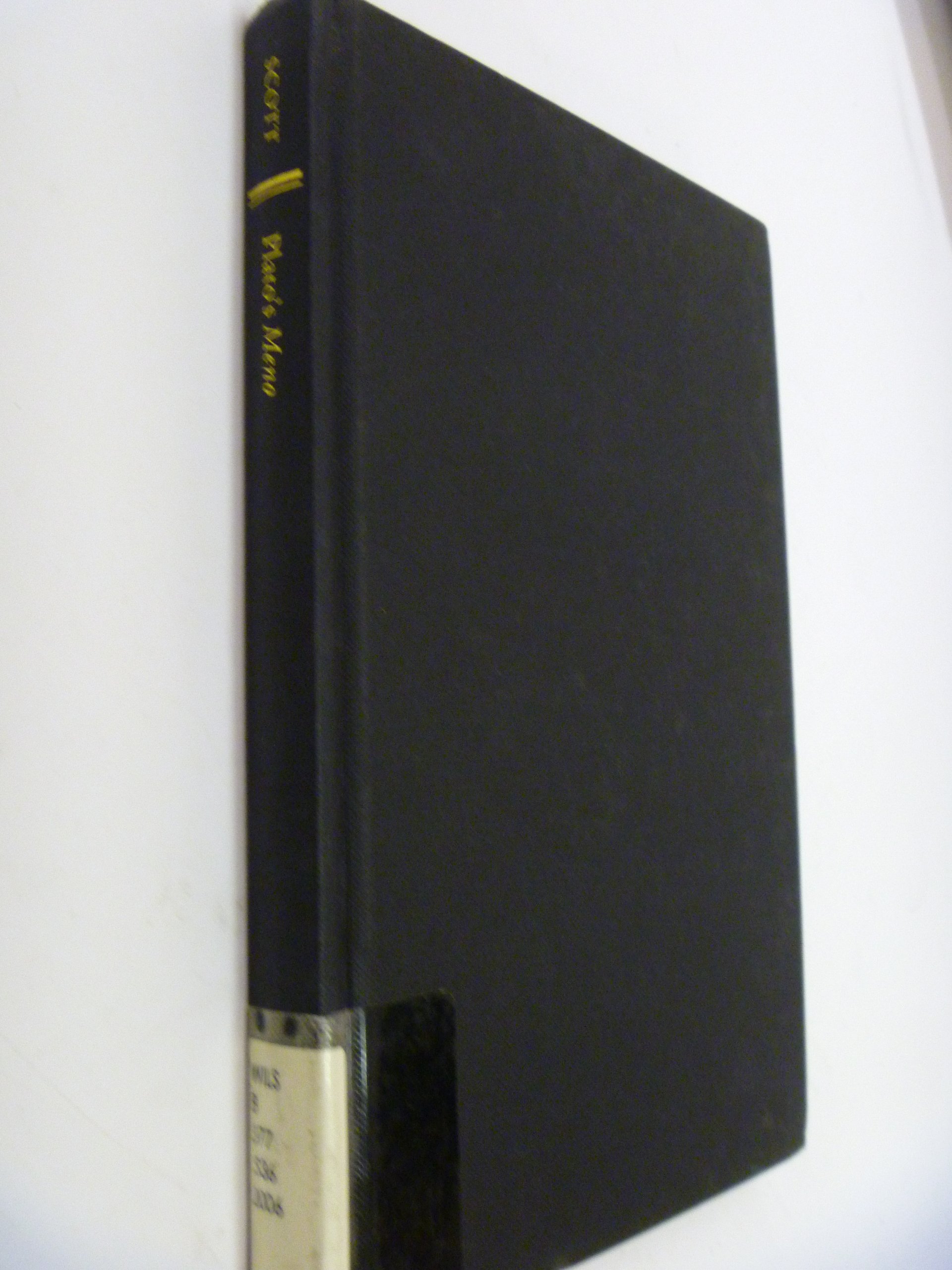 Plato's Meno (Cambridge Studies in the Dialogues of Plato)