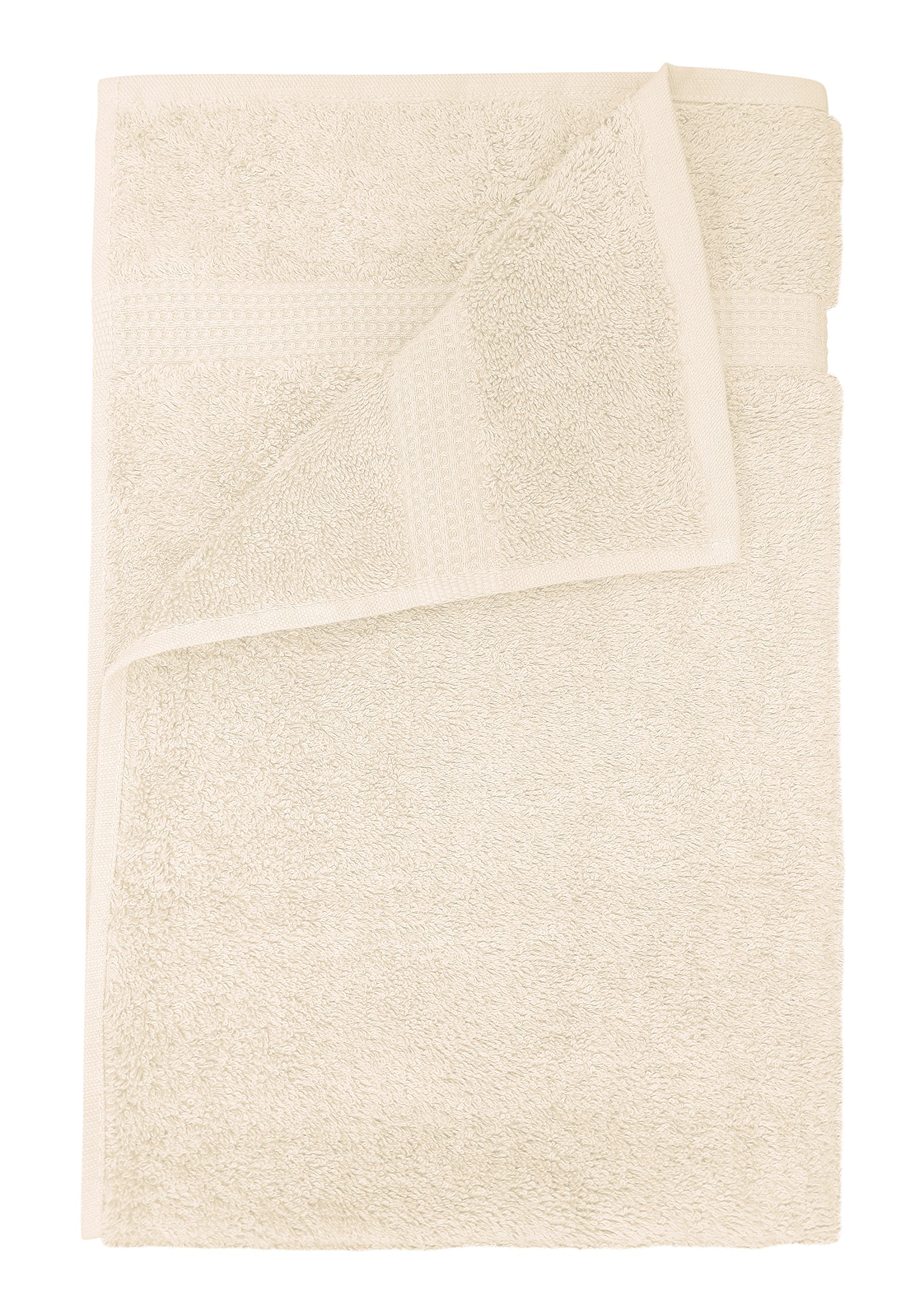 Bbank 100% Pure Egyptian Cotton Towels Super Absorbent 600gsm (Cream, 90x150cm Bath Sheet)
