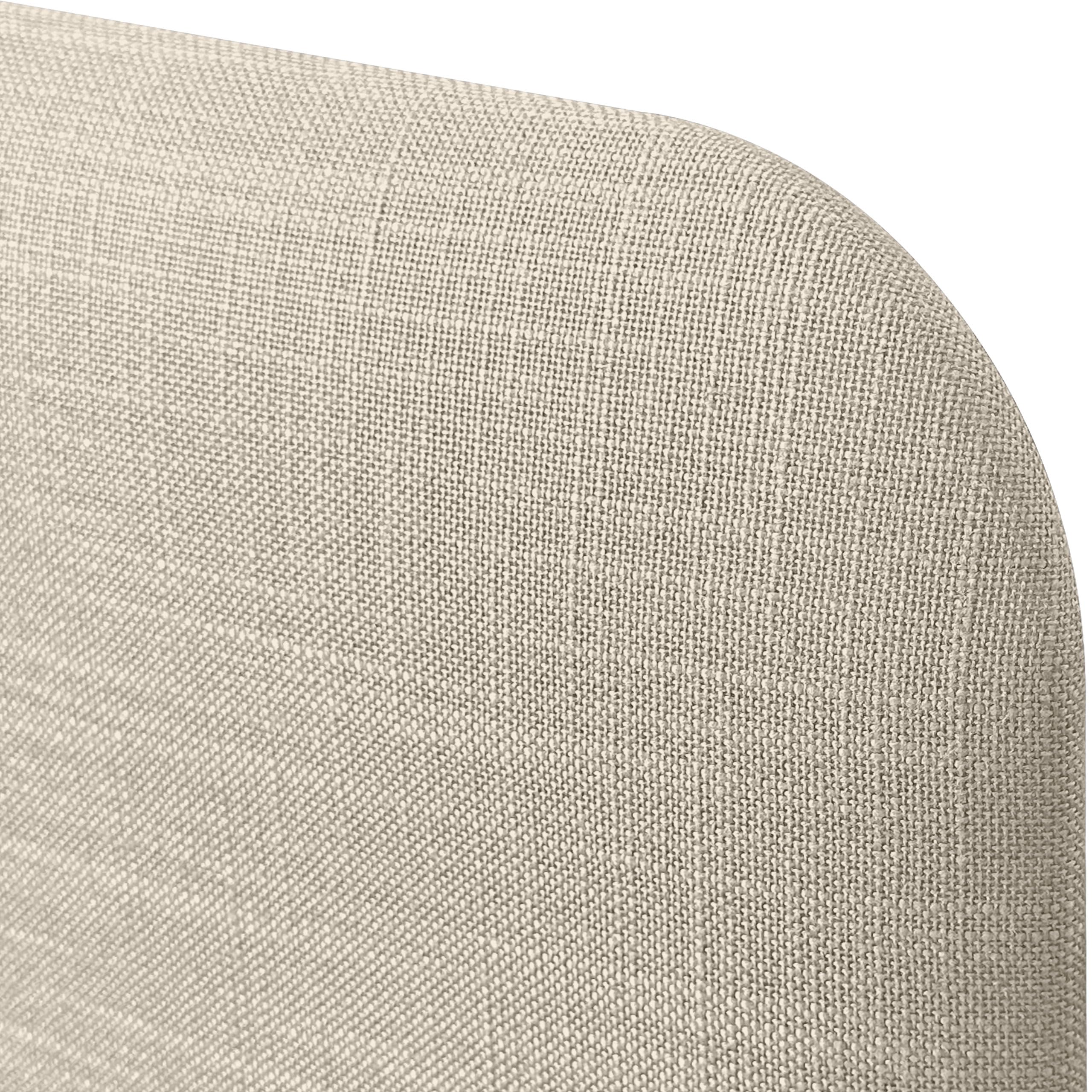DHOME Cabecero Tapizado Liso Curvo Lino 70cm Altura para Pared Acústicos Cabeceros Absorbentes Cabezal Cama Dormitorio (Beige, 150cm)