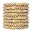 Gold Hair Ties for Thick Hair, Grab & Go Ponytail Holders, 8 Pack, Metallic Dark Gold, Thick No-Crease Bands with Strong Hold, Damage-Free Design, Luxe Shine | L. Erickson