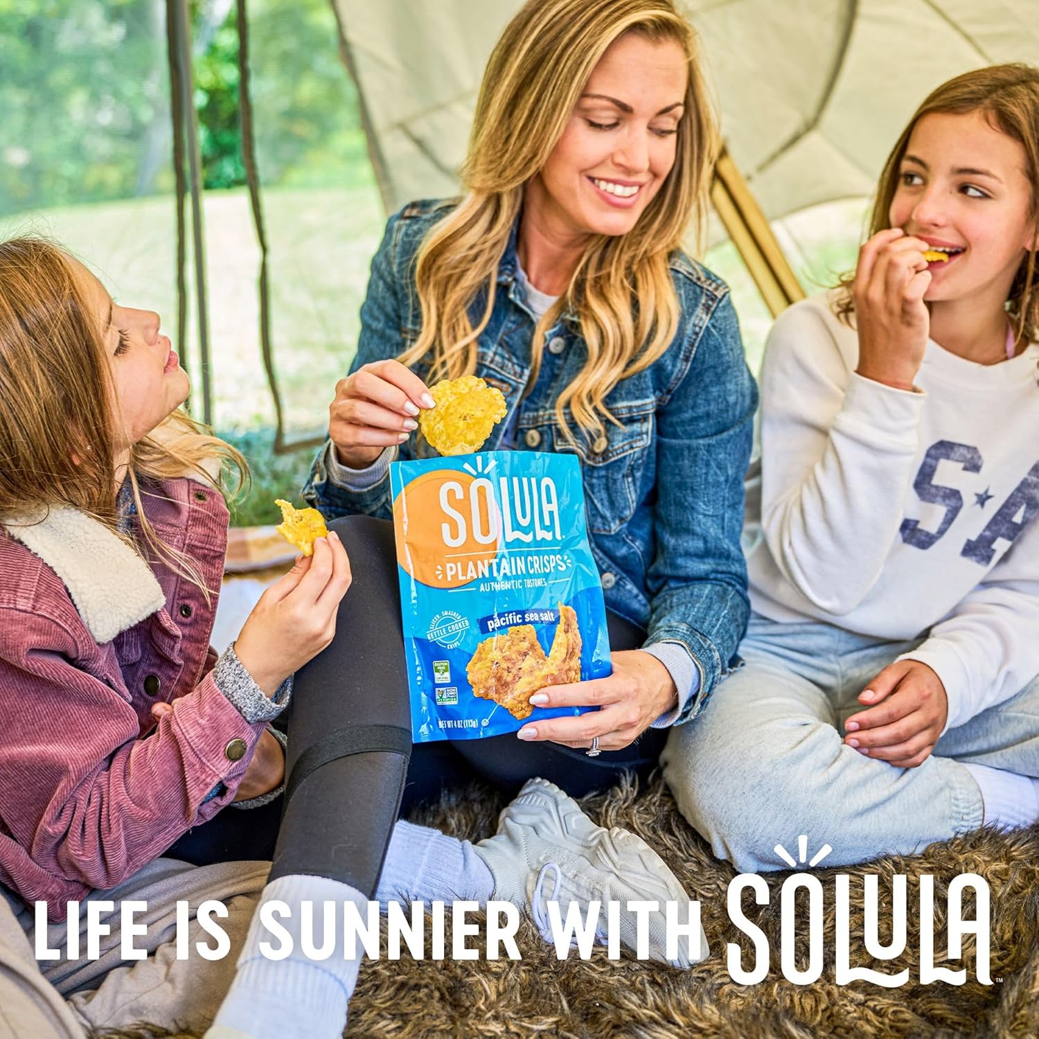Solula Plantain Crisps Authentic Tostones, Pacific Sea Salt, 4 Ounce (Pack of 12), Kettle Cooked Chips, Gluten Free, Paleo Friendly, Grain Free, Vegan