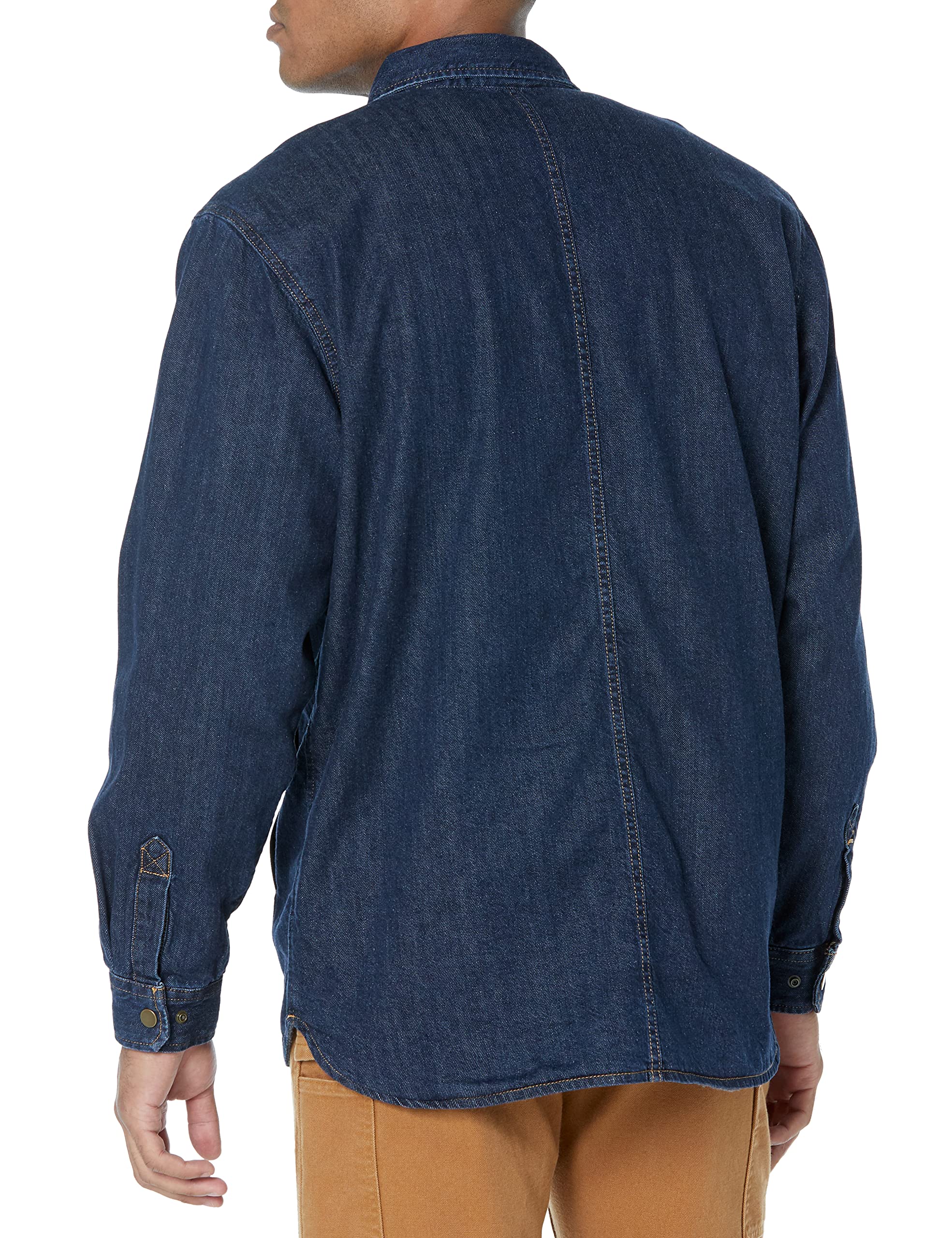 Carhartt Herren Relaxed Fit Denim Fleece Lined Snap-Front Shirt