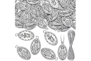 Devotional Virgin Mary Medals Pendant 1 Oval Silver Pendant