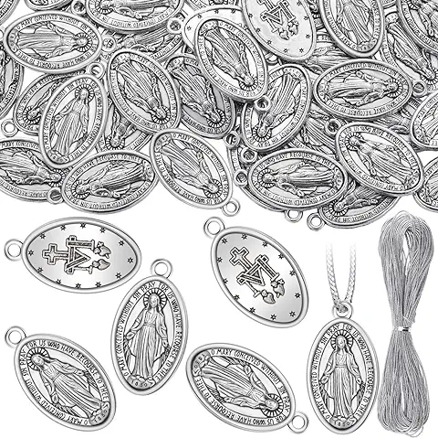 Virgin Mary Pendant Necklace Religious Medals