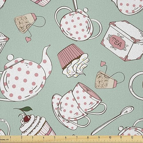 Vista 341 de Ambesonne - Tela de punto elástica