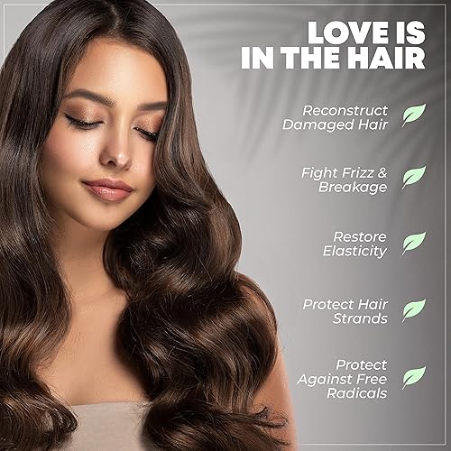 Miniatura 4 de Champú anti roturas natural para mujeres y hombres, champú hidratante para cabello seco dañado, con aloe vera, murumuru, vitamina E y algas marinas