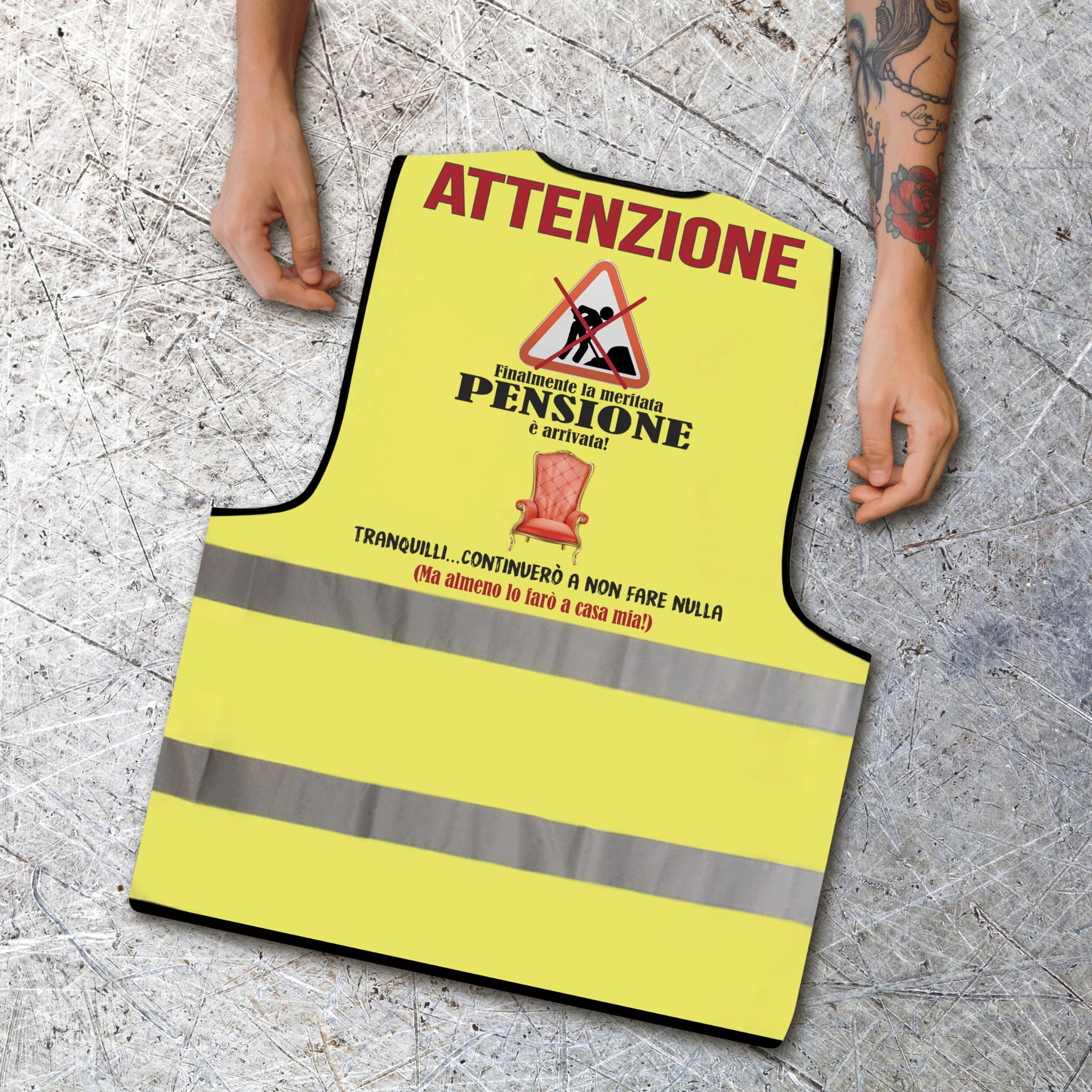 Gilet Pensione Divertente - Idea Regalo Pensione Uomo Originale - Regali per Pensione Gadget Scherzi Pensionato Originali