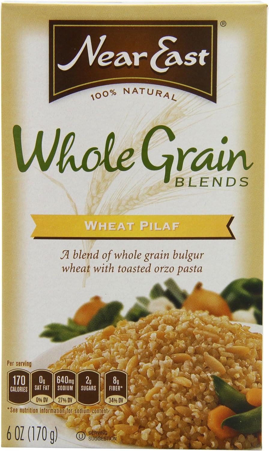 Near East Whole Grain Blends Wheat Pilaf, 6Ounce Unit (Pack of 12