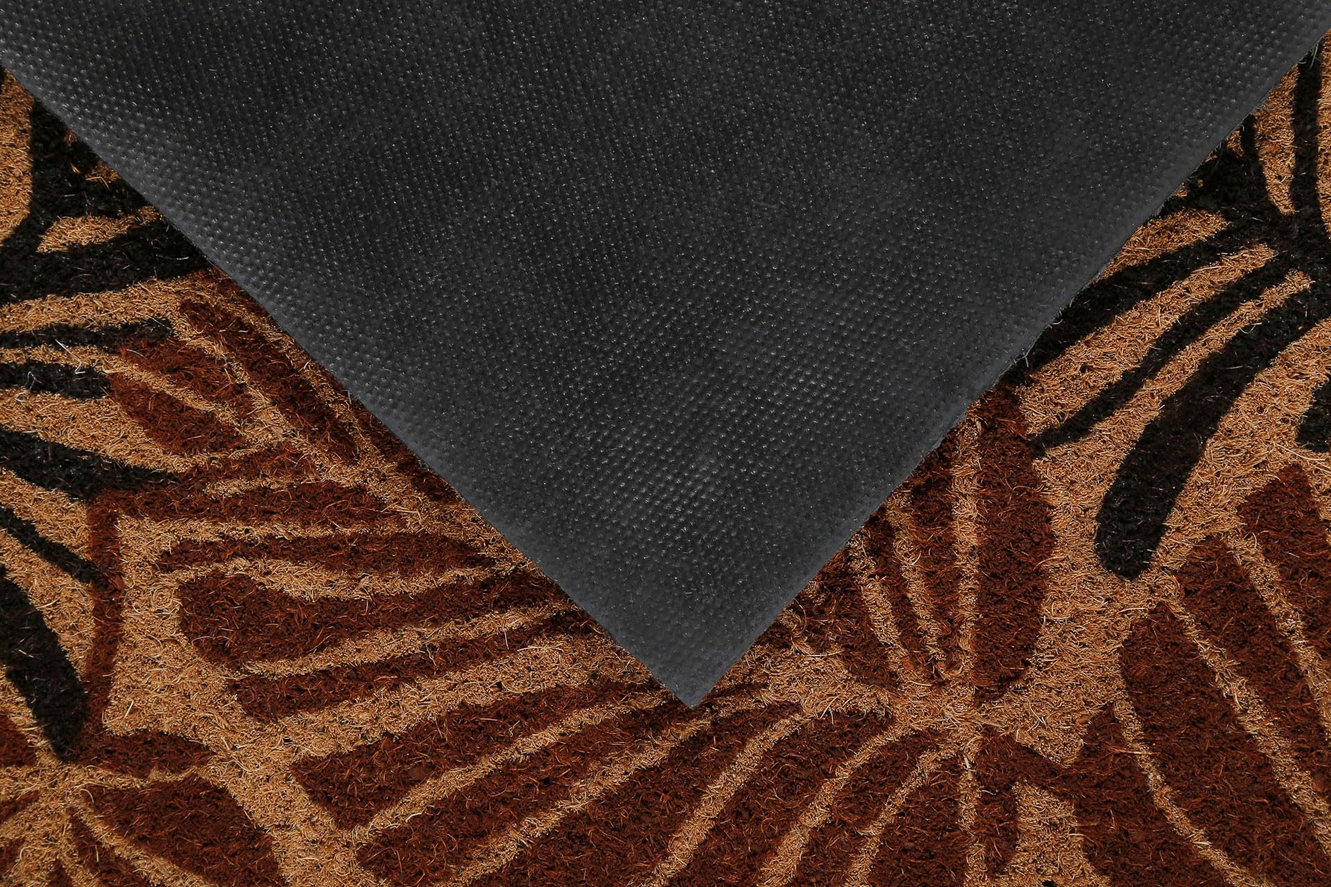 Alfombrilla de coco Jungle Mat de WECONhome para interiores y espacios intermedios (60 x 90 cm), color marrón rojizo