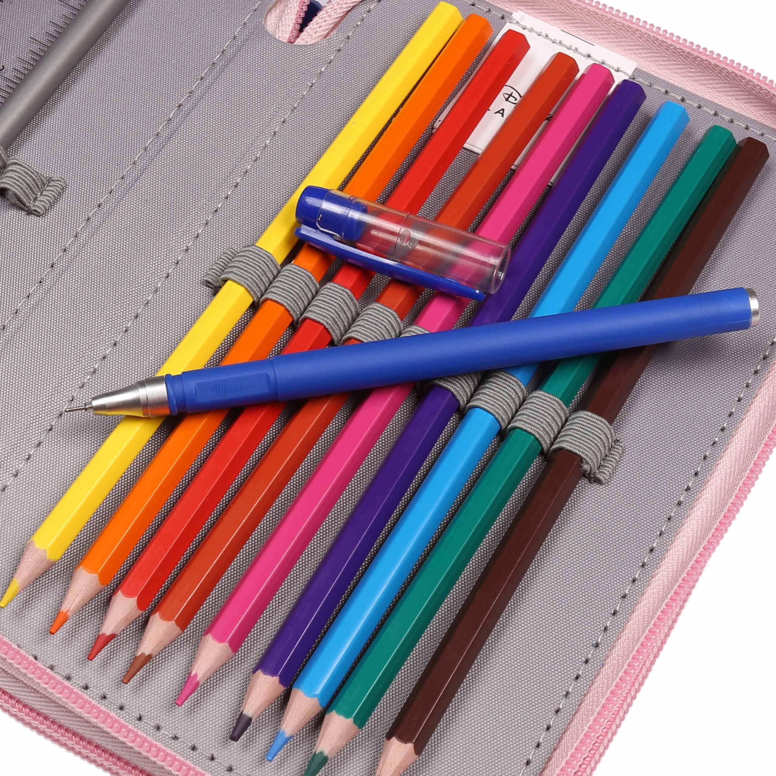 sarcia.eu Disney Stitch Two-Compartment School Pencil case with Equipment for a Girl, for School - 32 Elements, 2 Zippers (Stitch Folded) - Image 4