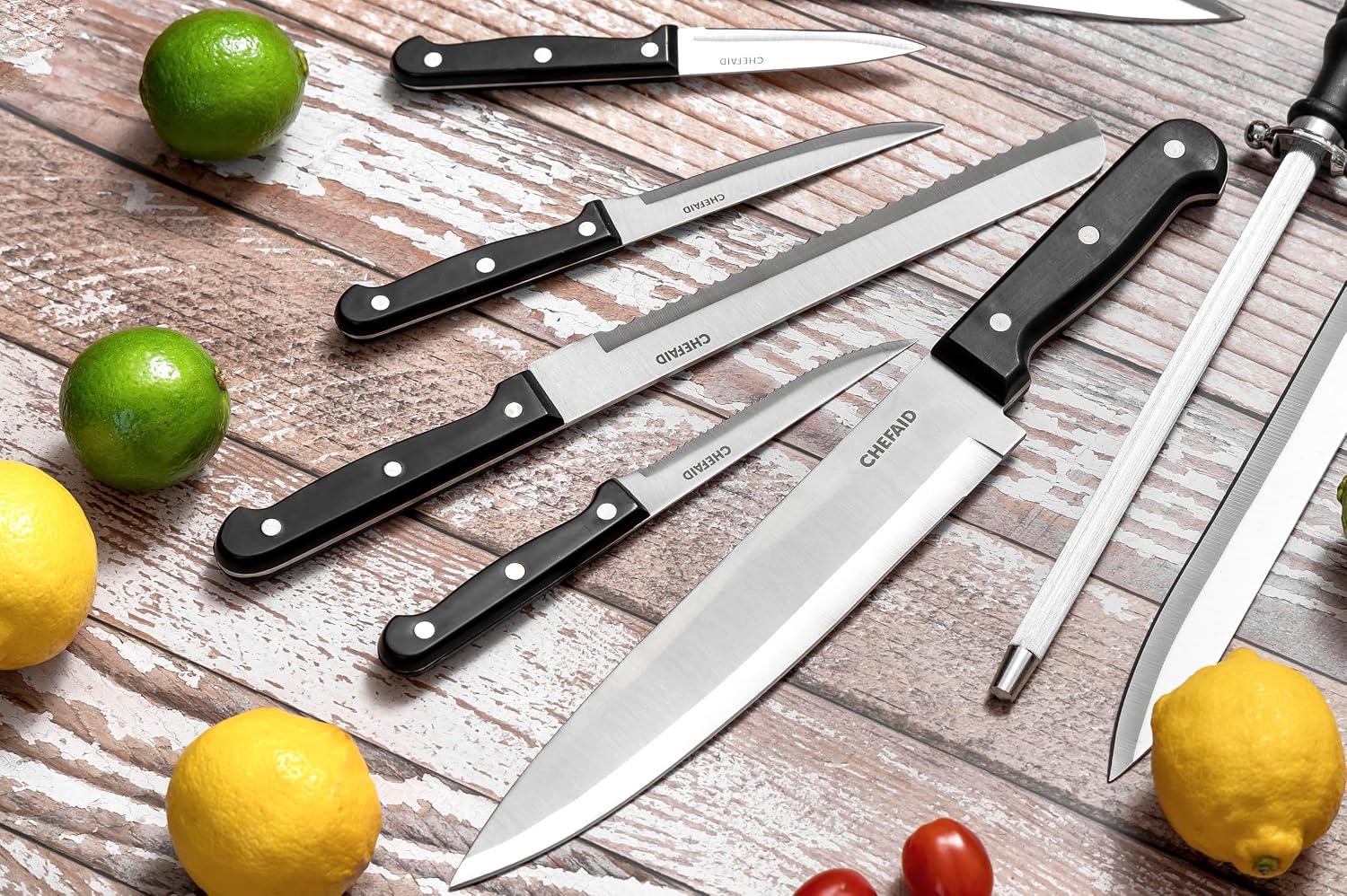 Chef Aid 20Cm Stainless Steel Bread Knife