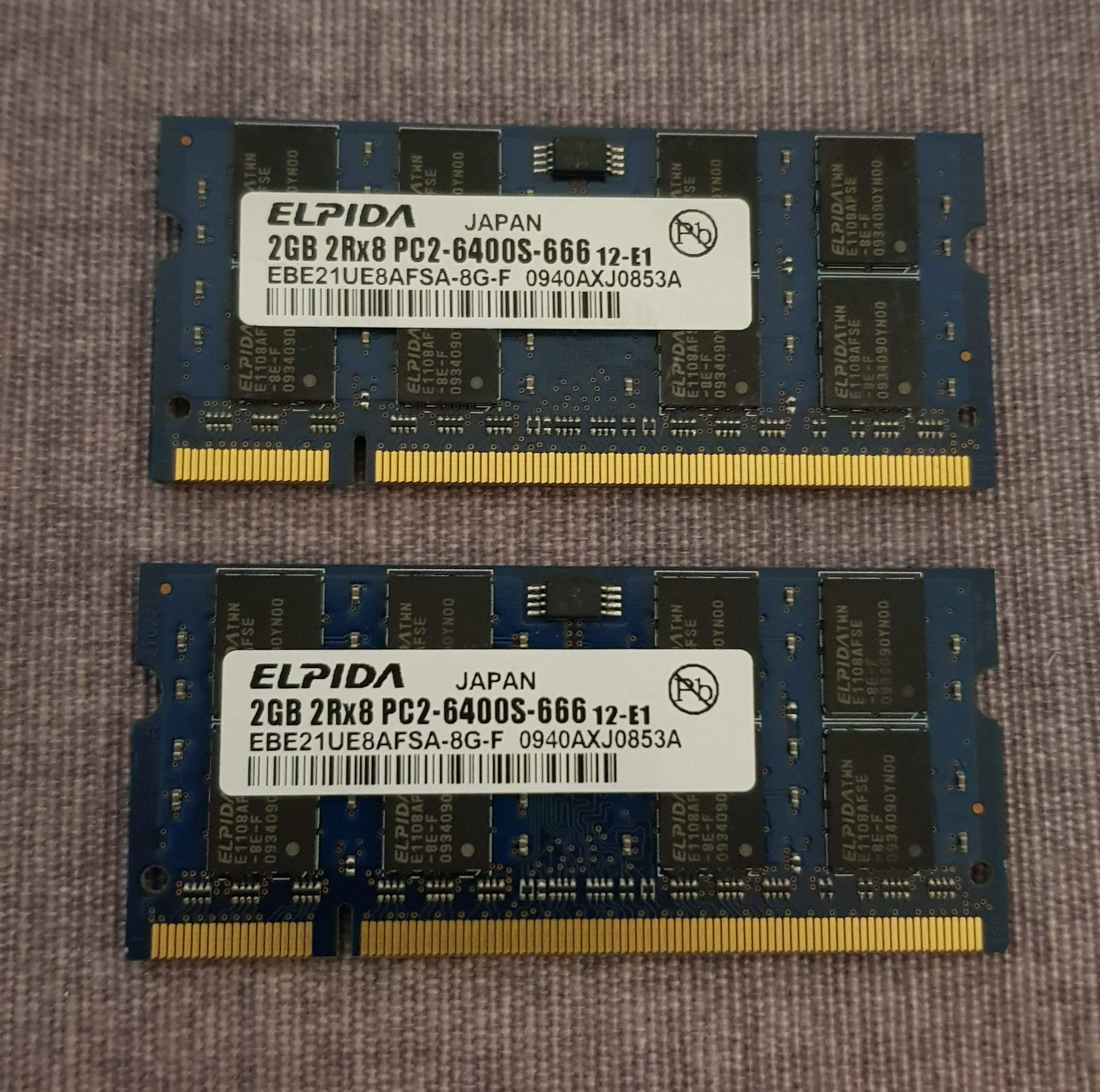Mémoire pc portable so-dimm Micron 2go ddr2 - Accessoires informatique