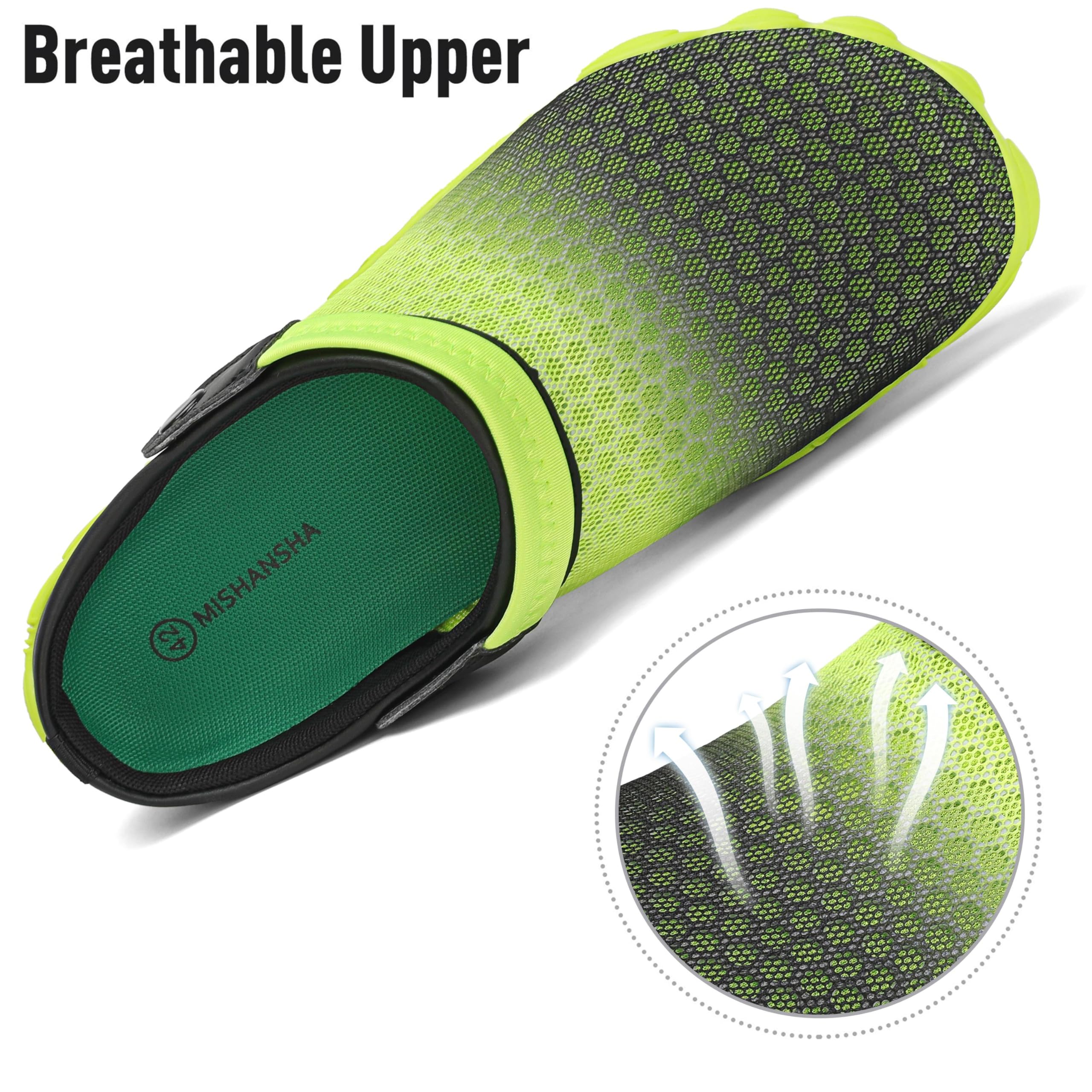 SAGUARO Lato unisex oddychające chodaki, płaskie kapcie z siateczki, pantofle, muffinki, do aktywności na świeżym powietrzu, buty plażowe, antypoślizgowe sandały, 43.5 EU