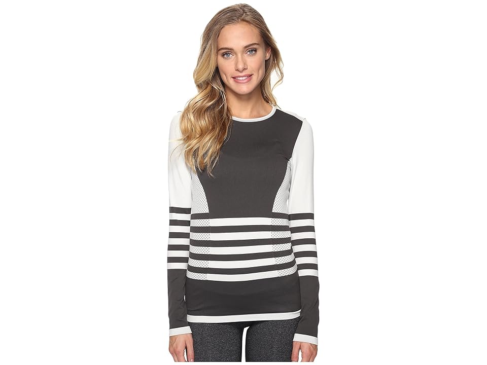 

The North Face Long Sleeve Secondskin Top (Vintage White/Graphite Grey (Prior Season)) Women's Long Sleeve Pullover, Multi