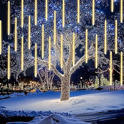Dazzle Bright 300 LED Christmas String Lights, 100 FT Connectable Waterproof String Lights Green Wire with 8 Modes, Christmas Decorations for Indoor Outdoor Xmas Party Yard Garden (Multi Colored)
