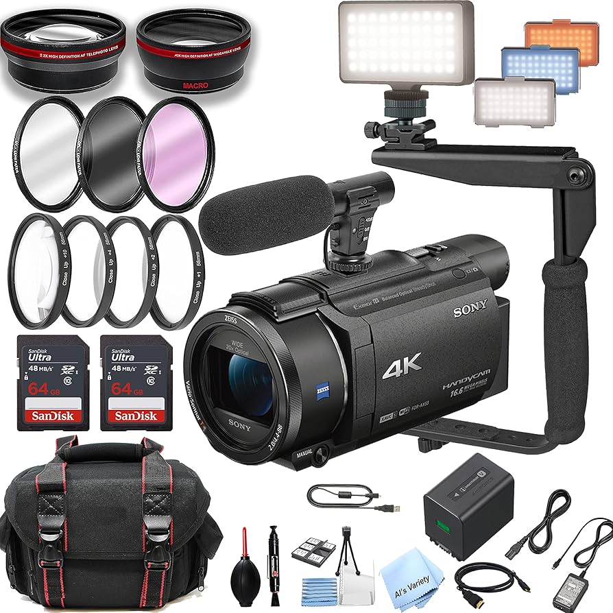 Amazon.com : Sony FDR-AX53 4K Ultra HD Handycam Camcorder